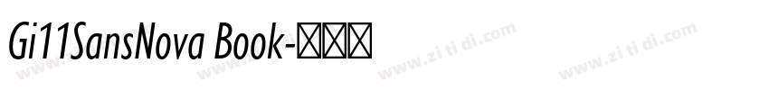 Gi11SansNova Book字体转换